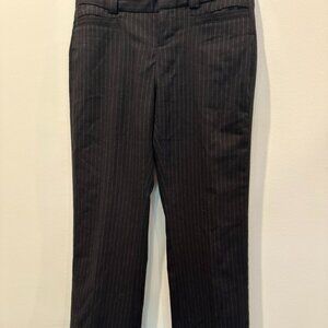 GAP LADIES STRIPED Grayish BLACK PANTS - SIZE 1